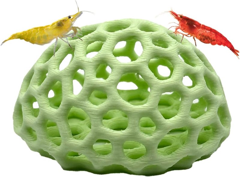 CTWPets Store Colorful Shrimp Dome Hide - Aquarium Cherry Shrimp Hide - Cherry Shimpe Hide (Mint Green) - Image 1